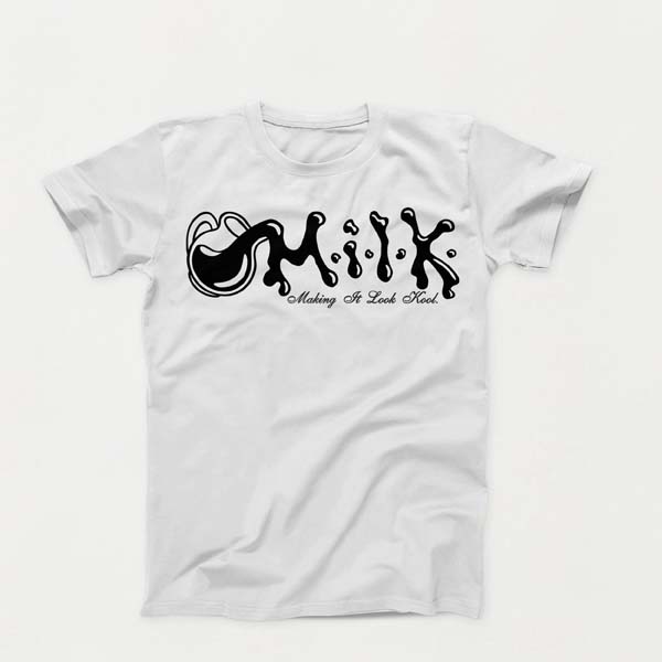 Milk B lg White shirt